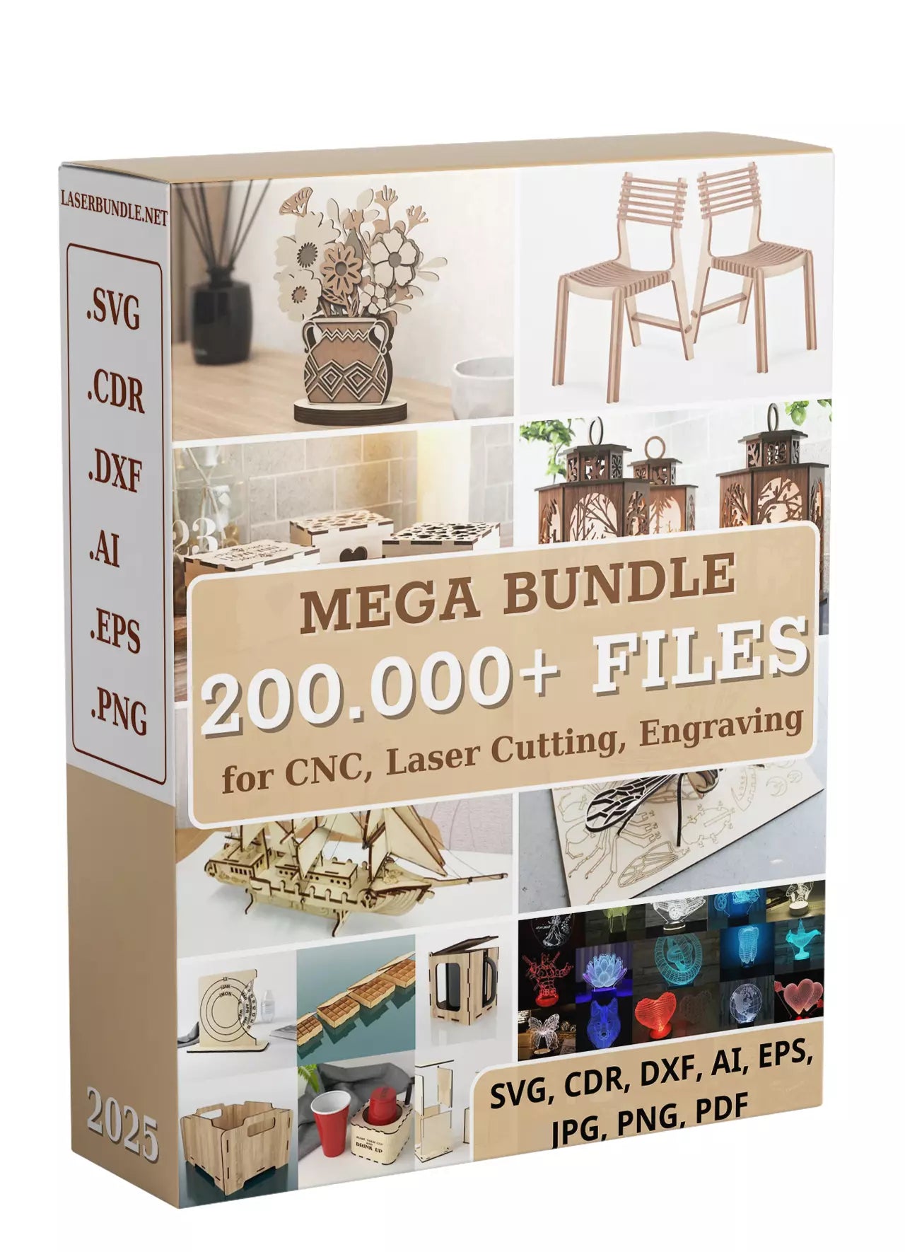 Mega Bundle: 200.000+ Vector Designs for CNC, Laser Cutting, Engraving